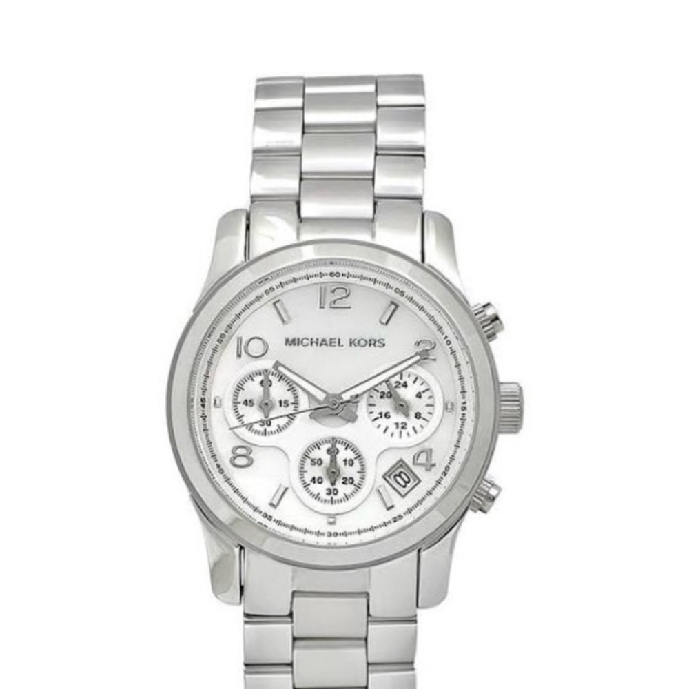 Michael Kors Silver Tone Chronograph Watch